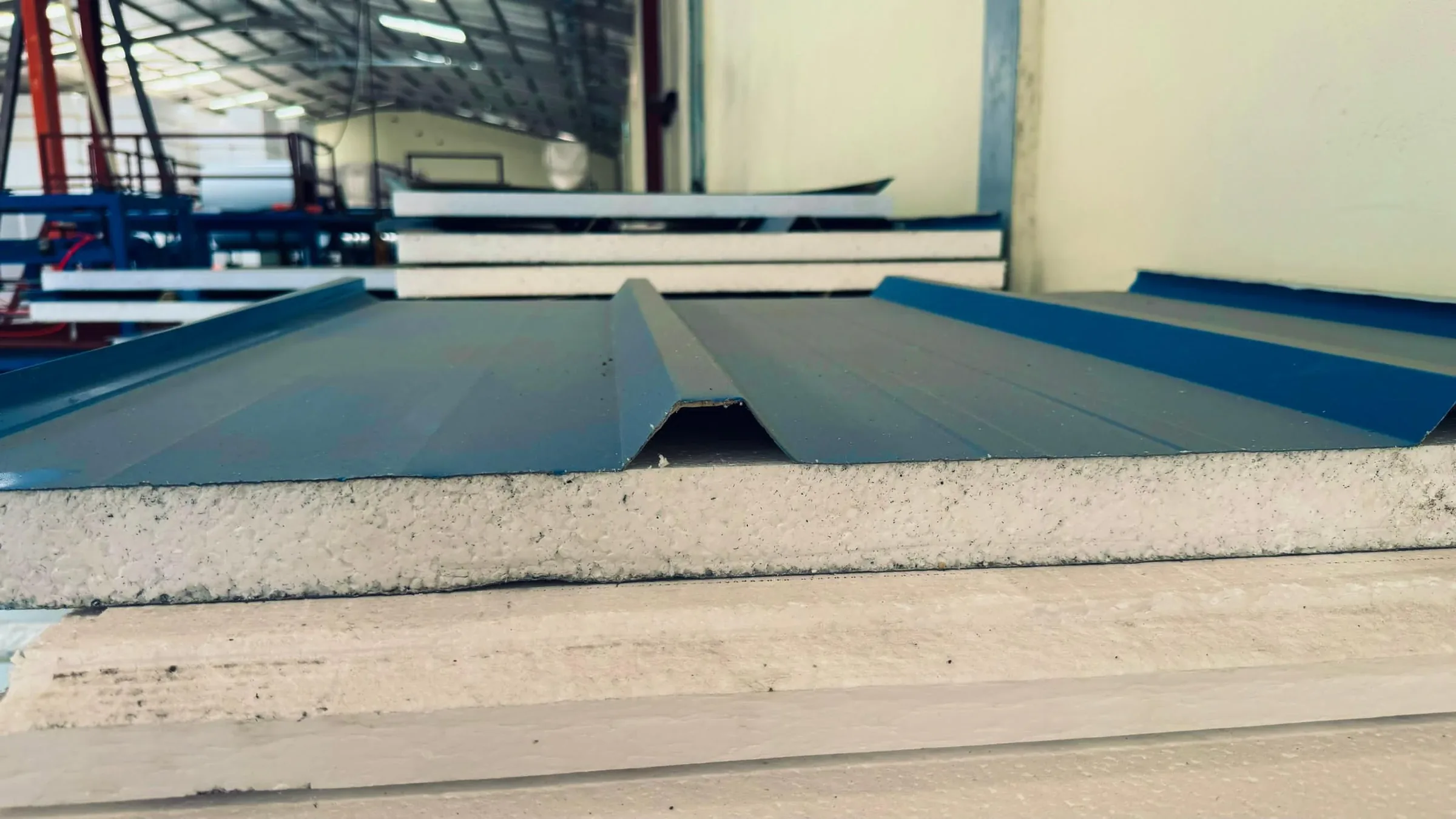 Profile view of SPECO insulated roof panels